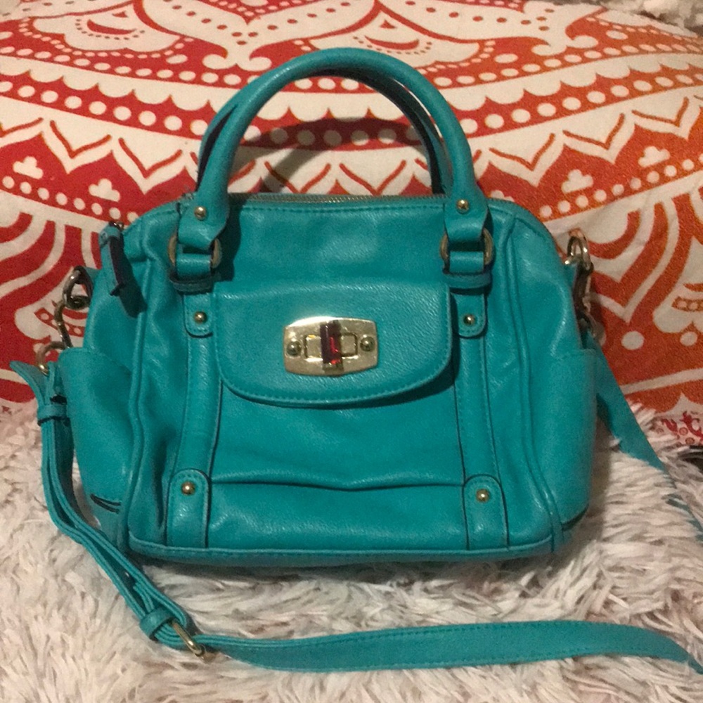 Teal satchel/crossbody purse